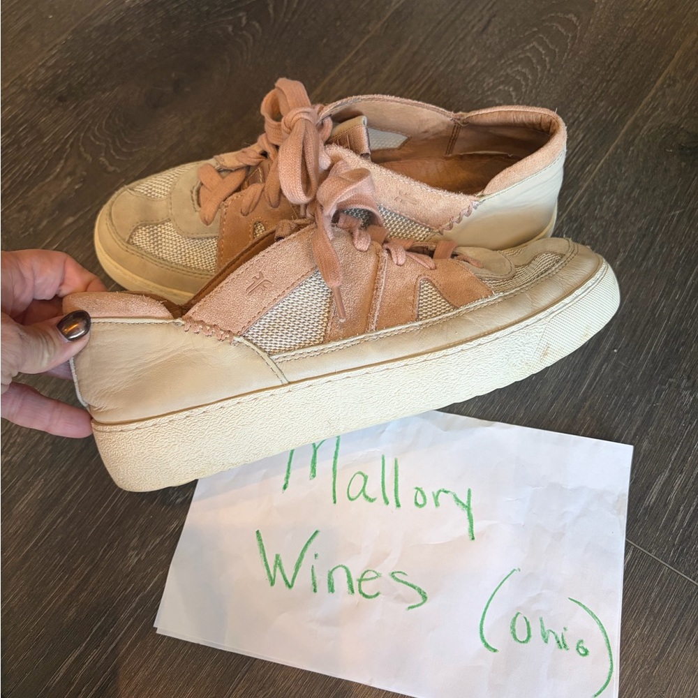 Frye Women's Athletic Shoes in Tan and Cream